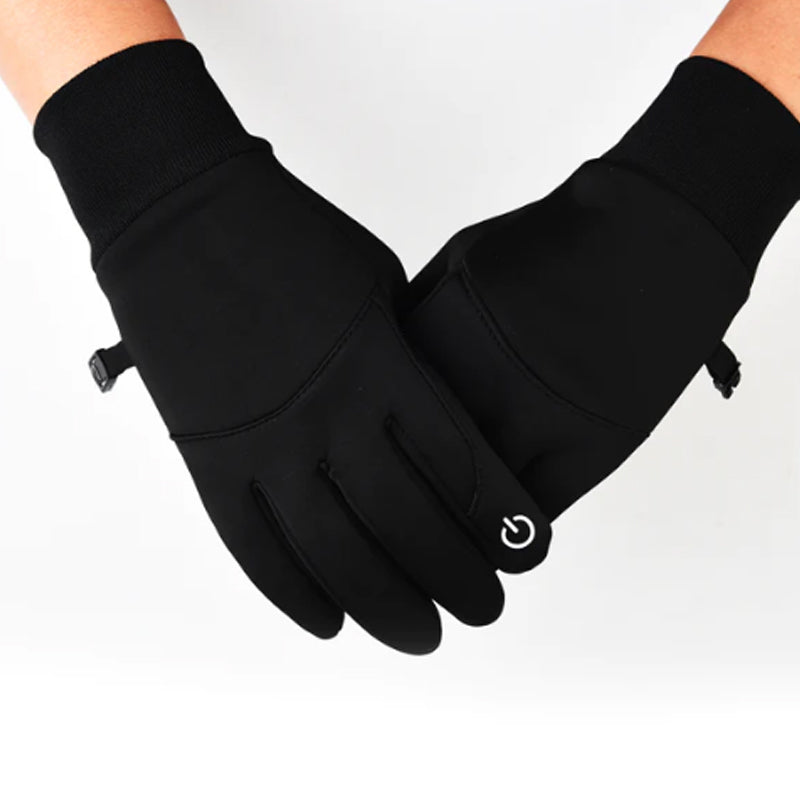 Water-Repellent Fleece-Lined Winter Gloves with Touchscreen