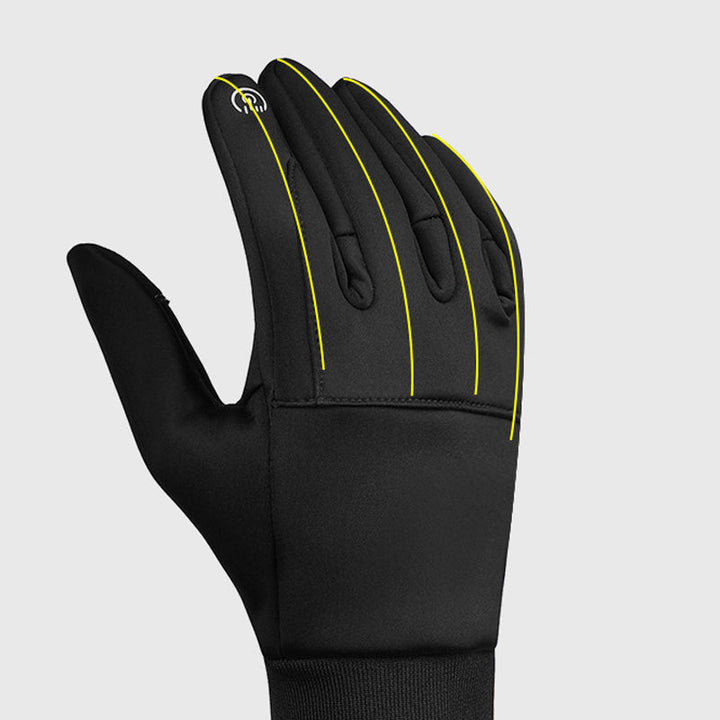 Water-Repellent Fleece-Lined Winter Gloves with Touchscreen