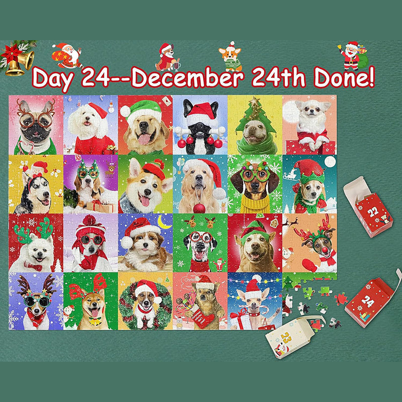 Christmas Jigsaw Puzzle Advent Calendar with Mystery Scenes