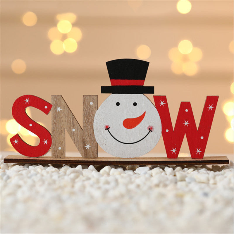 Hendrano™ Hand-Painted Wooden Christmas Table Decorations with Festive Figures