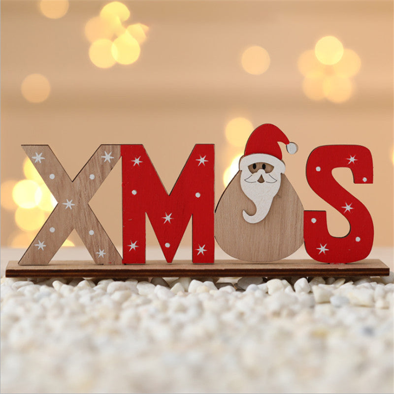 Hendrano™ Hand-Painted Wooden Christmas Table Decorations with Festive Figures