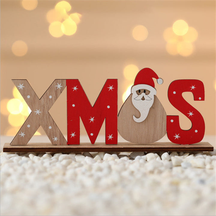 Hendrano™ Hand-Painted Wooden Christmas Table Decorations with Festive Figures
