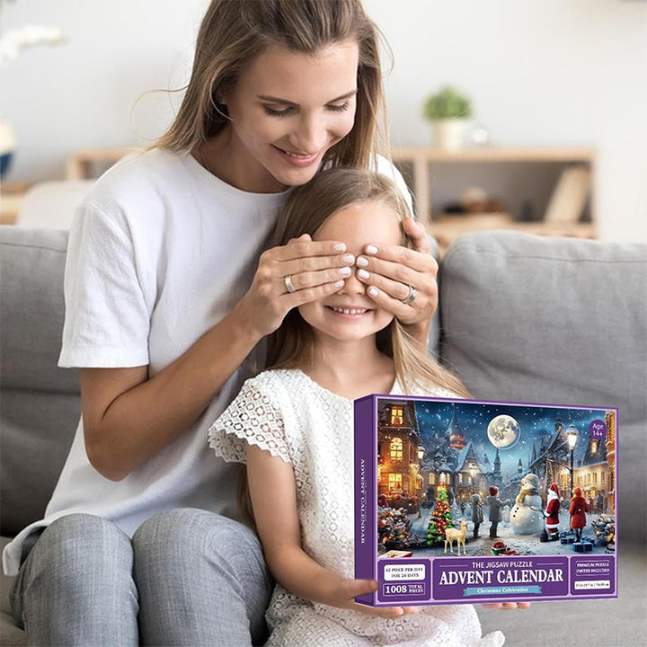 Christmas Jigsaw Puzzle Advent Calendar with Mystery Scenes