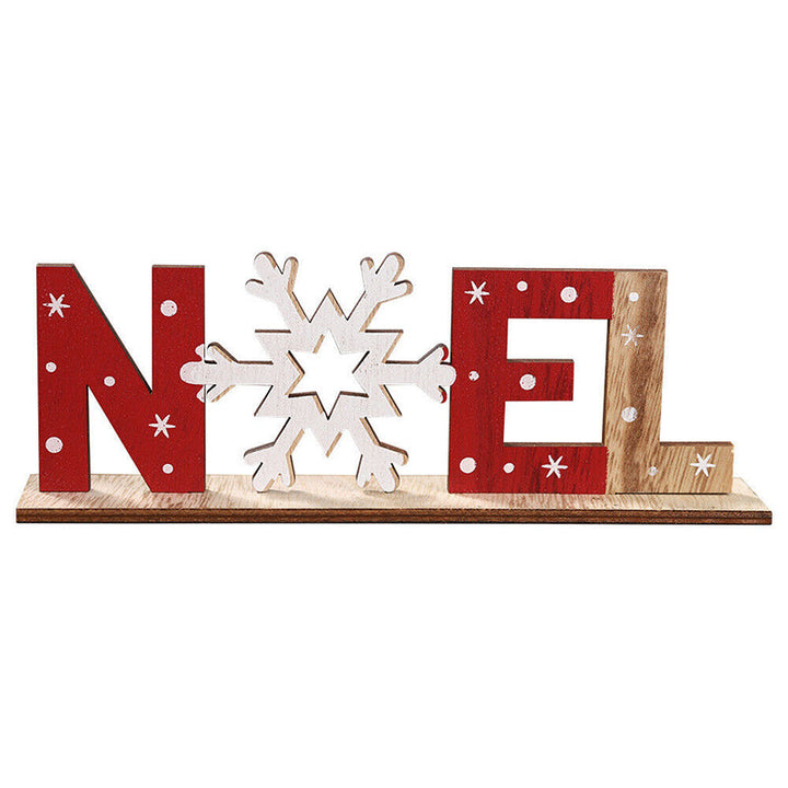 Hendrano™ Hand-Painted Wooden Christmas Table Decorations with Festive Figures