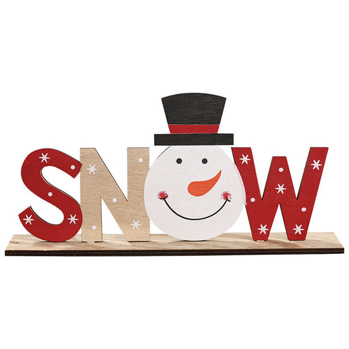 Hendrano™ Hand-Painted Wooden Christmas Table Decorations with Festive Figures