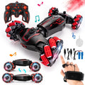 Hendrano™ Hand Gesture RC Stunt Car with 4WD, 360° Spins and LED Lights