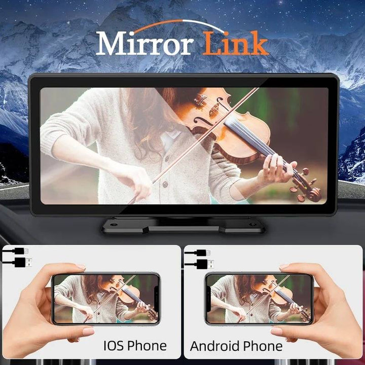 10.26-Inch Touchscreen Car Stereo with CarPlay and Backup Camera