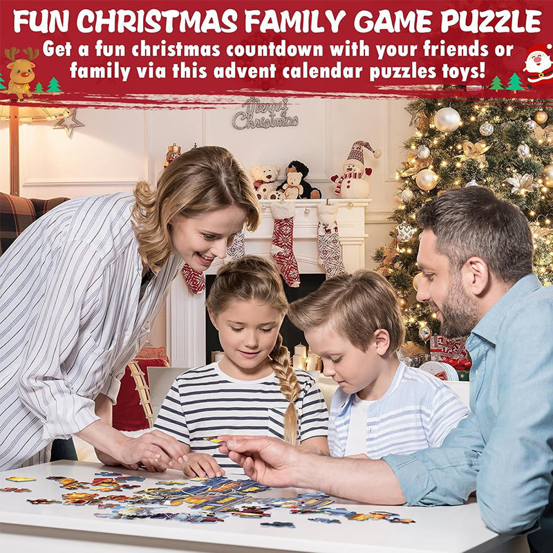 Christmas Jigsaw Puzzles Advent Calendar  - Christmas Gift