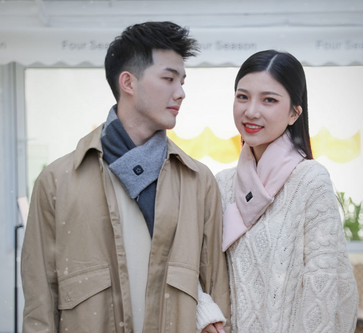 Hendrano™ Heated Neck Scarf with 3 Heat Settings, Soft Cotton