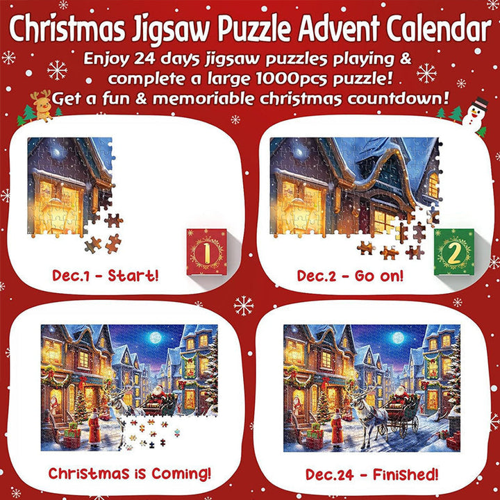 Christmas Jigsaw Puzzles Advent Calendar  - Christmas Gift