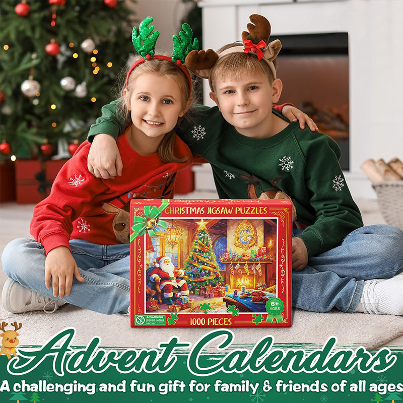 Christmas Jigsaw Puzzles Advent Calendar  - Christmas Gift