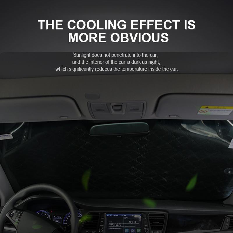 Magnetic Windshield Snow Cover with Side Mirror Covers
