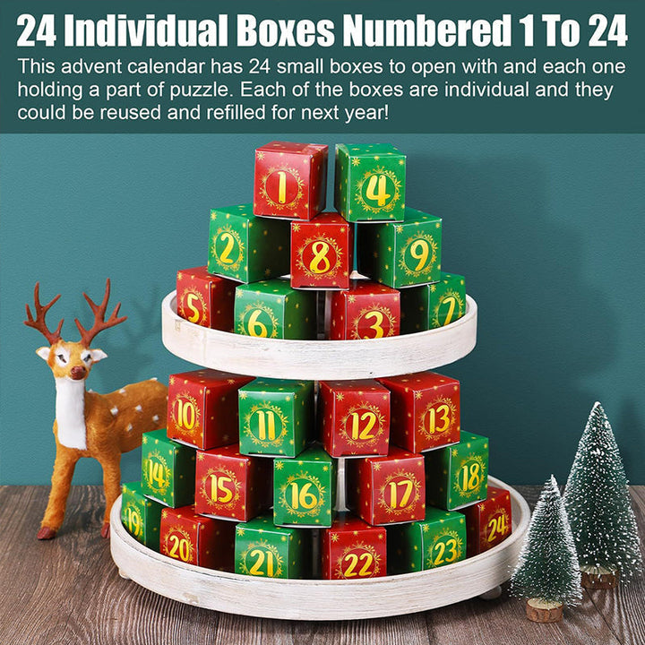 Christmas Jigsaw Puzzles Advent Calendar  - Christmas Gift