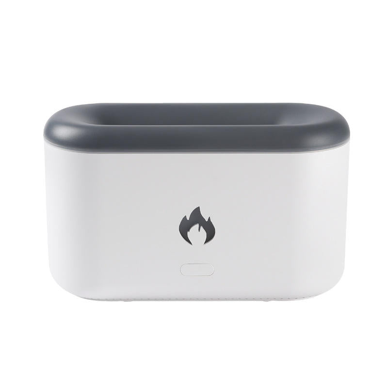 3D Flame Humidifier, 300 ml Ultrasonic Aroma Diffuser, Type-C