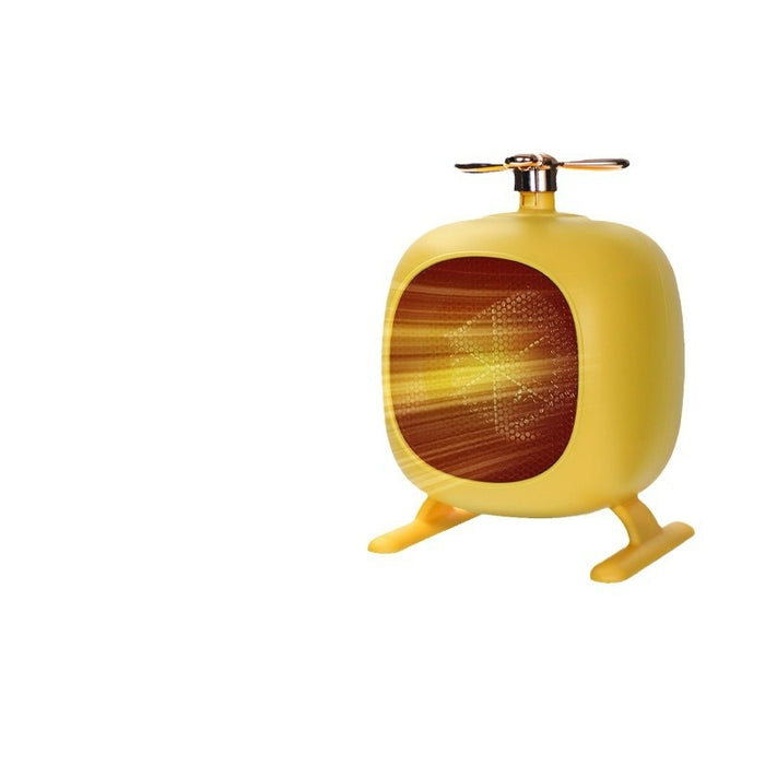 Hendrano Cute Helicopter Mini Desk Heater with Quiet Fan