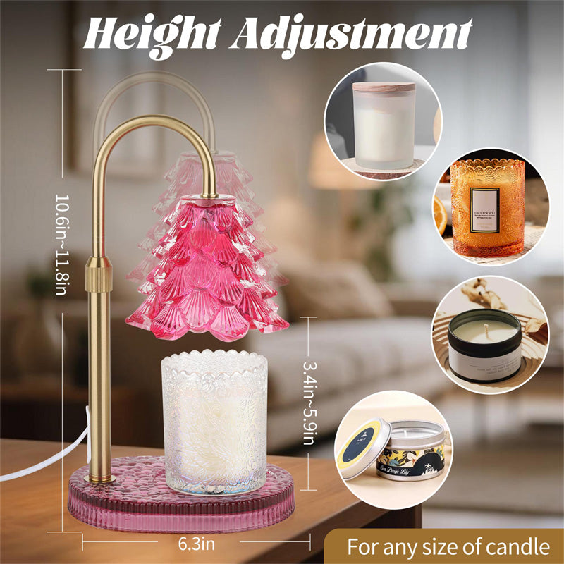 Pink Candle Warmer Lamp with Timer and Dimmer, 50W GU10
