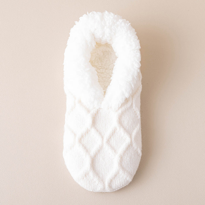 Hendrano Plush-Lined Slipper Socks with Grip Dots