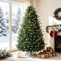Full pre-lit tree with multicolor LEDs