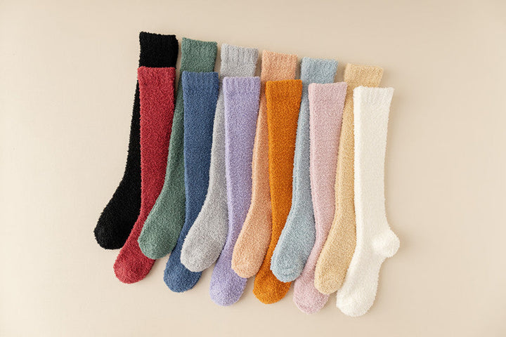 Hendrano™ Extra-Long Coral Fleece Winter Socks for Cozy Feet