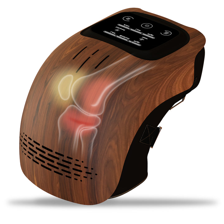 Rechargeable Heated Knee Massager with Kneading and Vibration