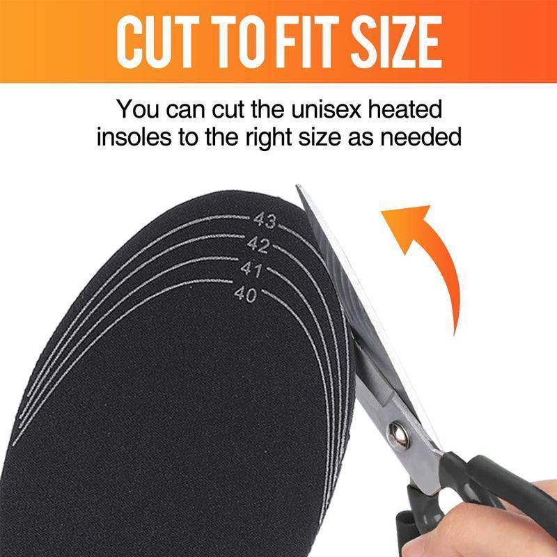 Hendrano™ USB Heated Shoe Insoles That Trim to Fit Boots and Sneakers