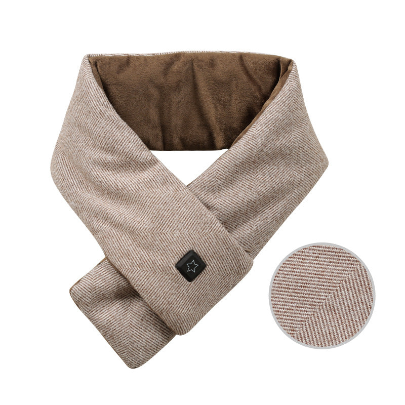 Hendrano™ Heated Neck Scarf with 3 Heat Settings, Soft Cotton