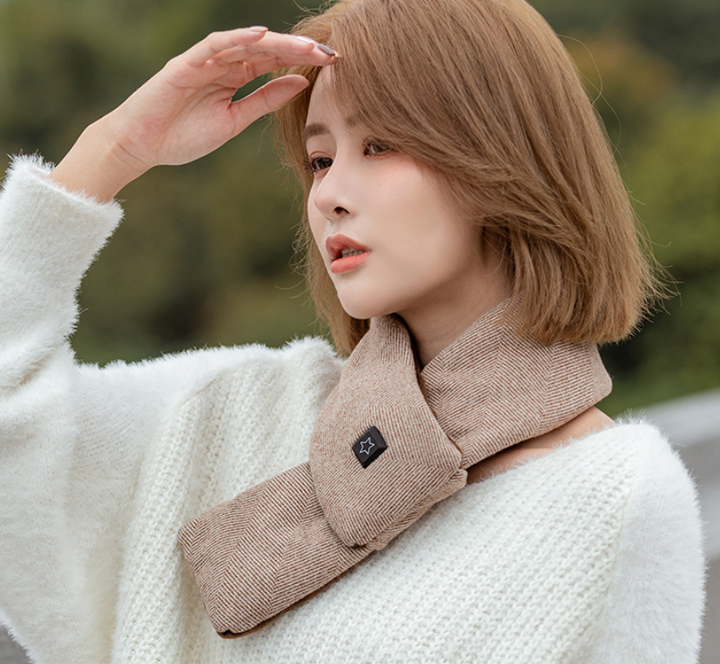 Hendrano™ Heated Neck Scarf with 3 Heat Settings, Soft Cotton