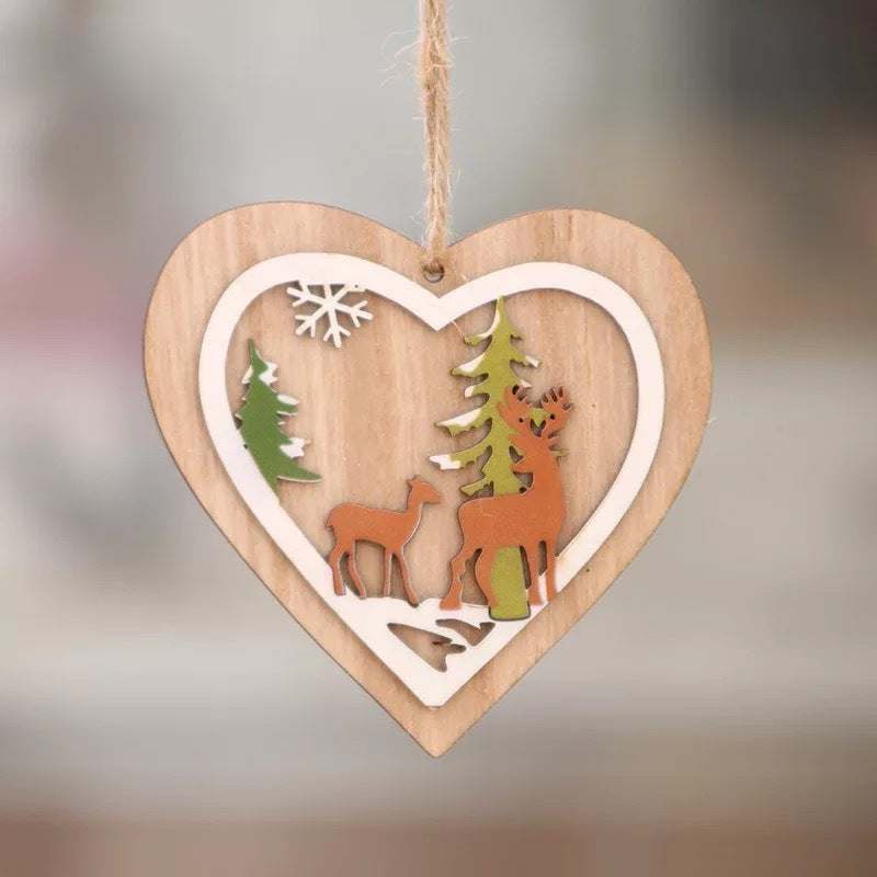 Laser-Cut 3D Wooden Christmas Ornaments – Star, Bell &amp; Bear