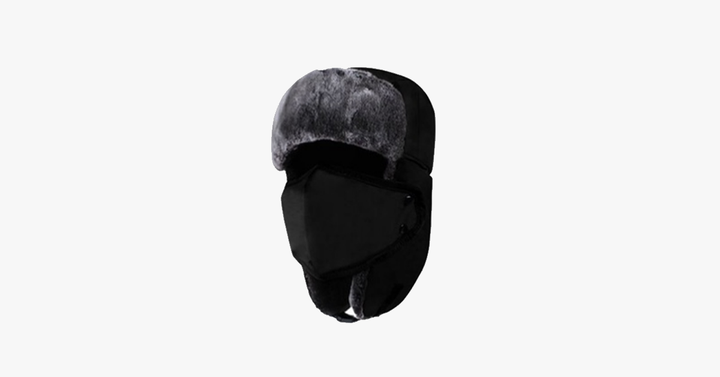 Hendrano™ Waterproof Trapper Hat with Faux Fur and Detachable Face Mask