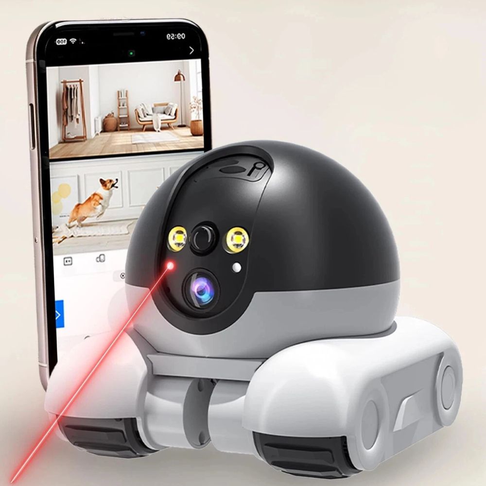Remote-Controlled 1080p Pet Camera That Roams Your Home