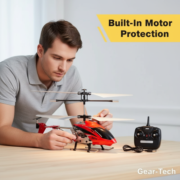 Remote Control Helicopter with LED Lights and Gyro Stabilizer