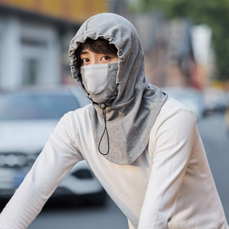 Hendrano™ Hooded Cycling Face Mask with Built-In Neck Warmer
