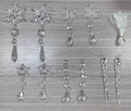 Hendrano™ Clear Acrylic Icicle Christmas Ornaments, Set of 10