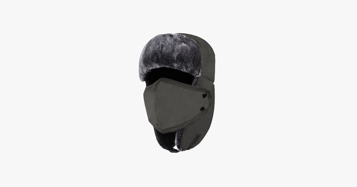 Hendrano™ Waterproof Trapper Hat with Faux Fur and Detachable Face Mask