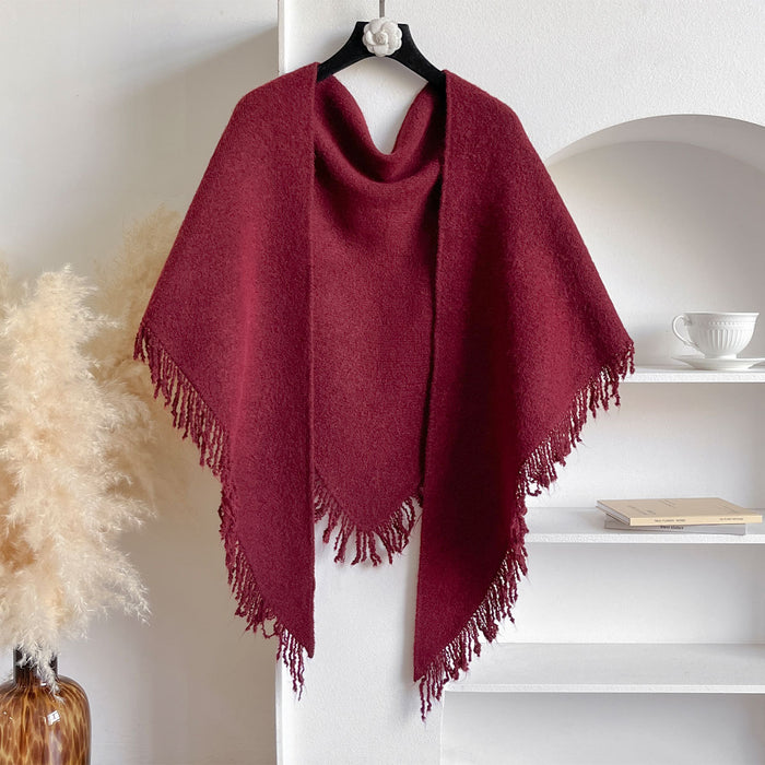 Hendrano Soft Knit Fringe Scarf That Doubles as a Shawl