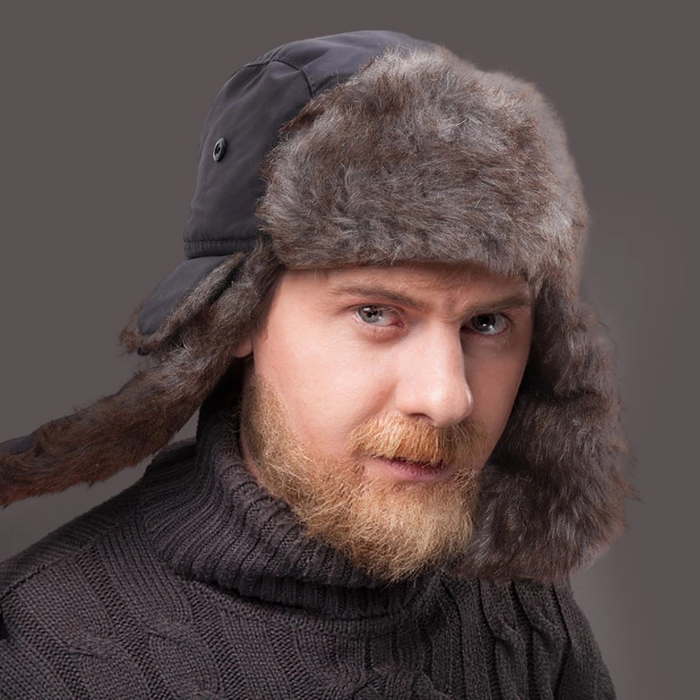 Hendrano™ Faux Fur Aviator Hat with Earflaps for Bitter Cold Days