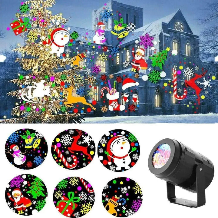 Hendrano™ Christmas Snowflake Projector with 16 Festive Patterns