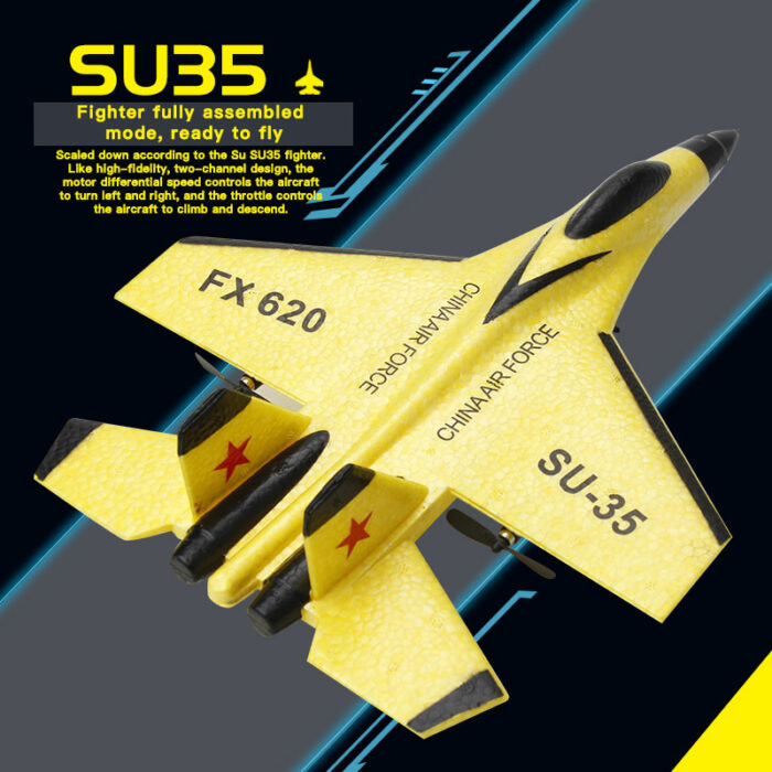 Hendrano™ Fighter Jet RC Plane in EPP Foam with LED Lights