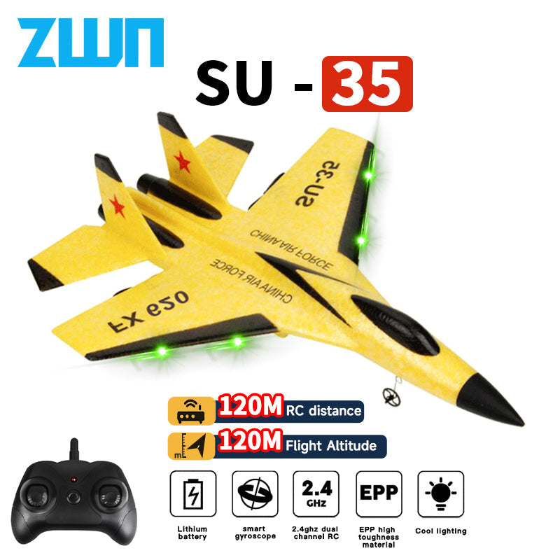 Hendrano™ Fighter Jet RC Plane in EPP Foam with LED Lights