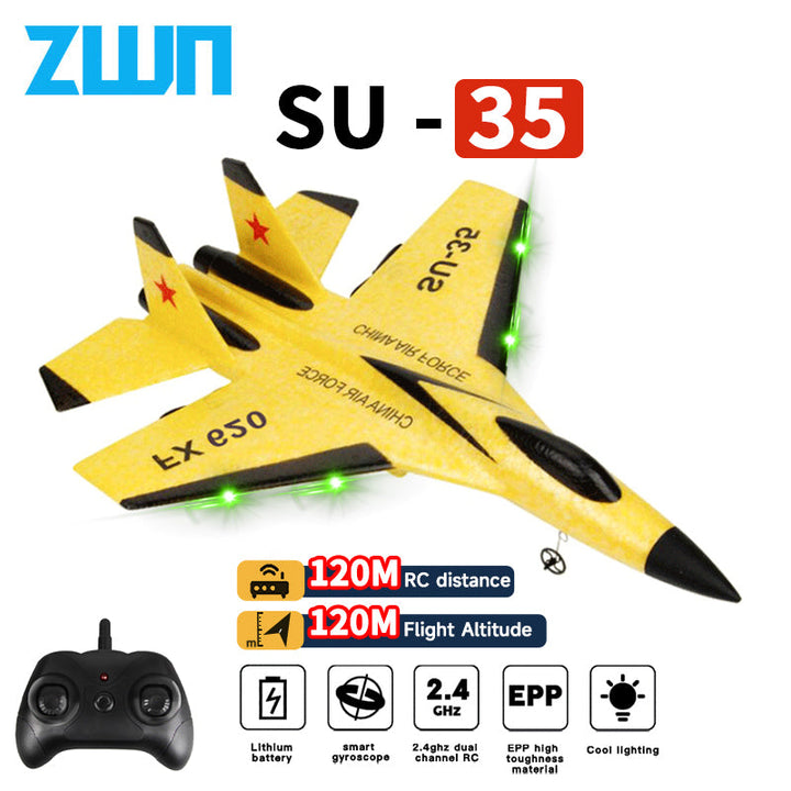 Hendrano™ Fighter Jet RC Plane in EPP Foam with LED Lights