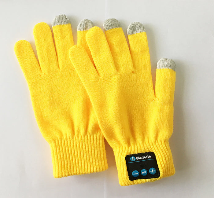 Hendrano Knit Touchscreen Gloves with Built-In Bluetooth Headset