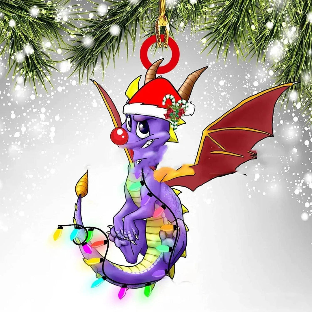 Dinosaur Dragon Egg Acrylic Christmas Ornament – 18 Designs
