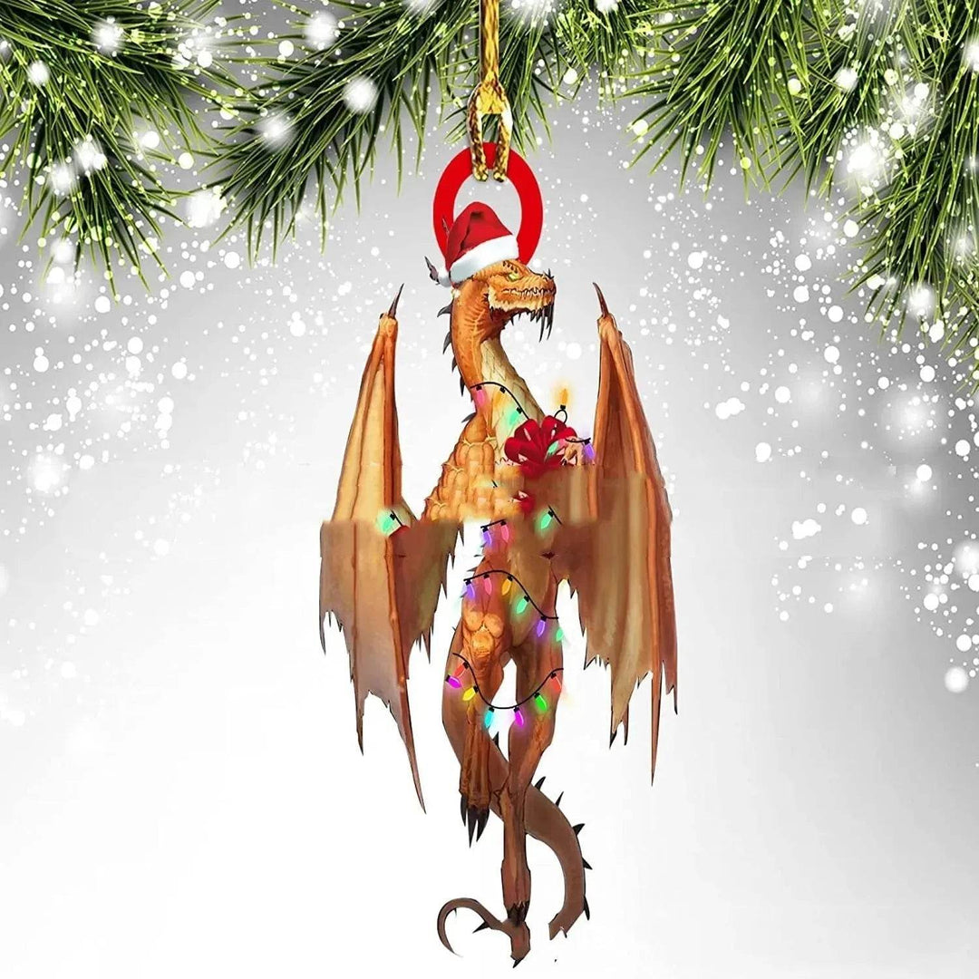 Dinosaur Dragon Egg Acrylic Christmas Ornament – 18 Designs