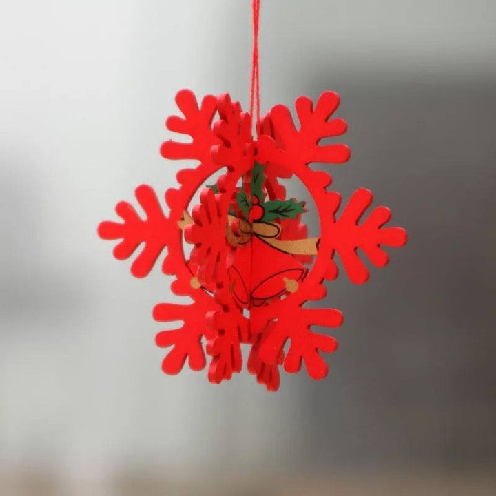 Laser-Cut 3D Wooden Christmas Ornaments – Star, Bell &amp; Bear