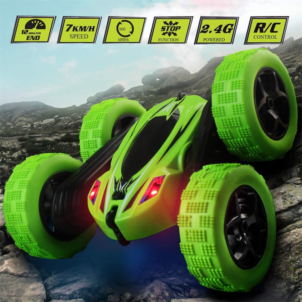 RC Stunt Car with 360° Flips, 4WD and LED Headlights