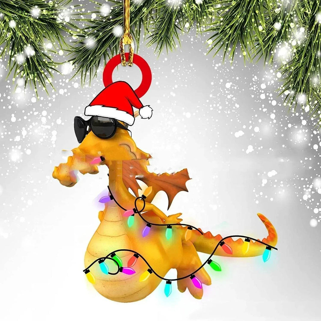 Dinosaur Dragon Egg Acrylic Christmas Ornament – 18 Designs