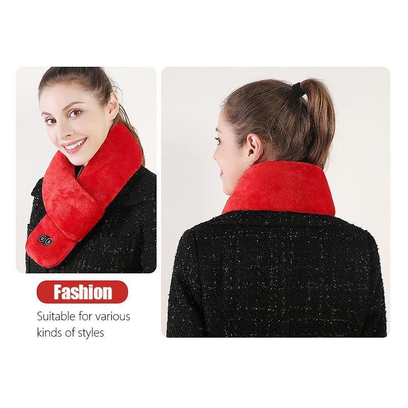 Hendrano™ Heated Neck Scarf with Vibration Massage and USB Power
