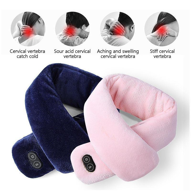 Hendrano™ Heated Neck Scarf with Vibration Massage and USB Power