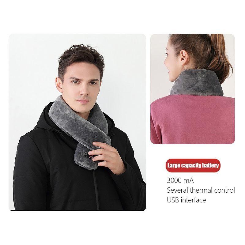 Hendrano™ Heated Neck Scarf with Vibration Massage and USB Power