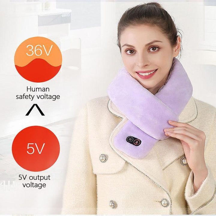 Hendrano™ Heated Neck Scarf with Vibration Massage and USB Power